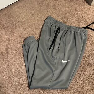 Nike Gray Joggers with Black Accents